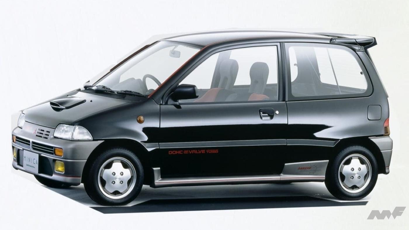 カッ飛び5バルブターボ！三菱「ミニカ・ダンガンZZ」は99.8万円で89年
