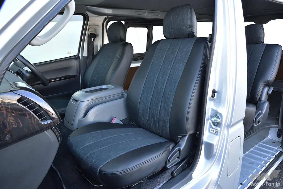 ブラックデニムで、カジュアルだけどシックなシートカバー！【Artina