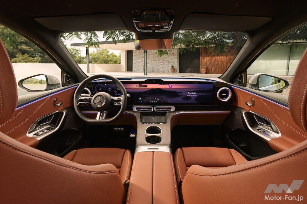 新型「GLC with EQ テクノロジー」は、メルセデス・ベンツ史上最大サイズの39.1インチ「MBUXハイパースクリーン」が搭載される。