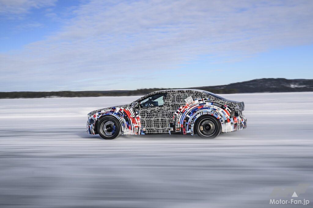 氷雪路において精力的なテストを実施する「BMW M ノイエ クラッセ」。