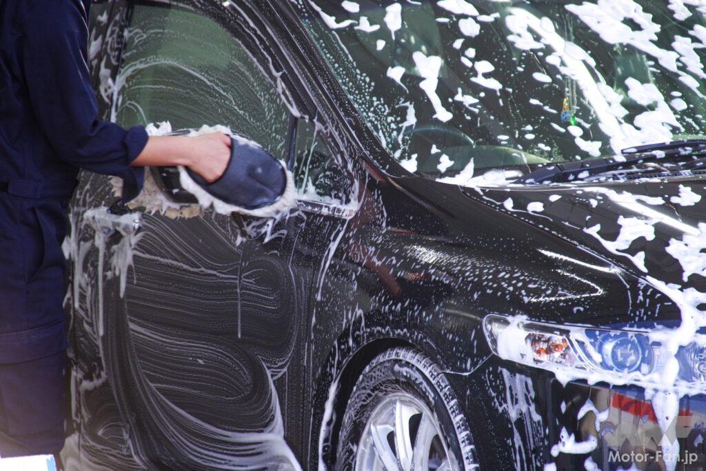 洗車中の写真