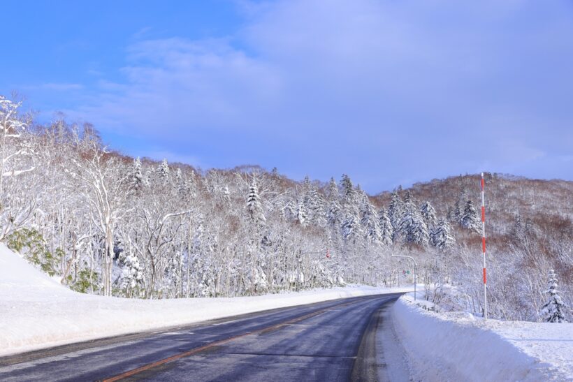 雪道の写真