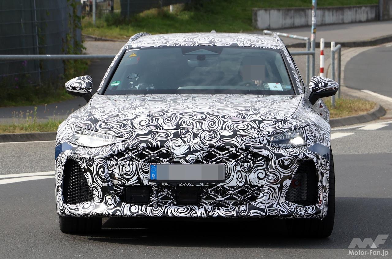 とんでもない太さ…このエキゾーストは本物？ 次期アウディ「RS6 