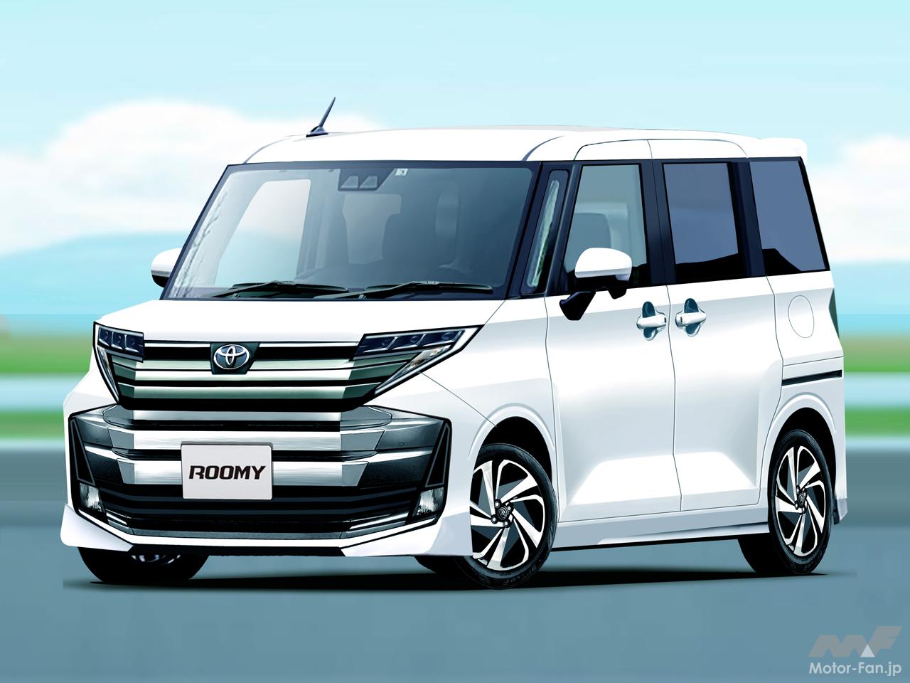 トヨタ「ルーミー」10月に大幅改良か？ e-SMARTハイブリッドで燃費30.0