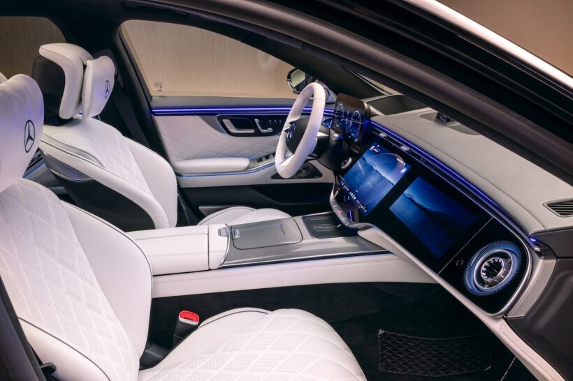 フラッグシップサルーン「Sクラス」の改良新型のインテリア。