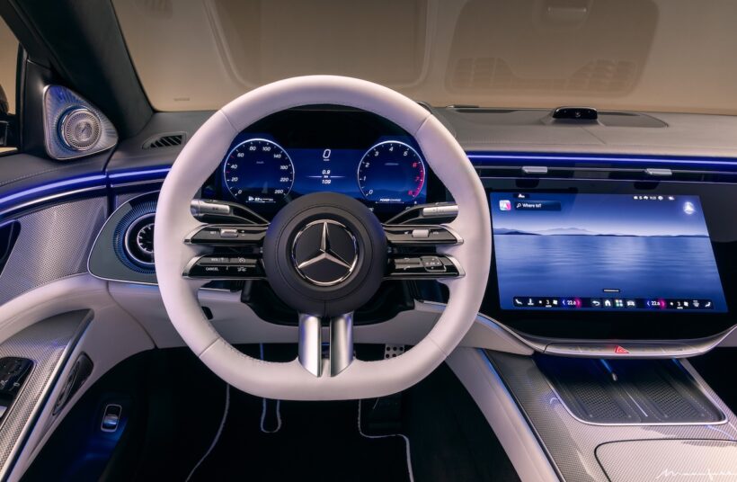 フラッグシップサルーン「Sクラス」の改良新型のインテリア。