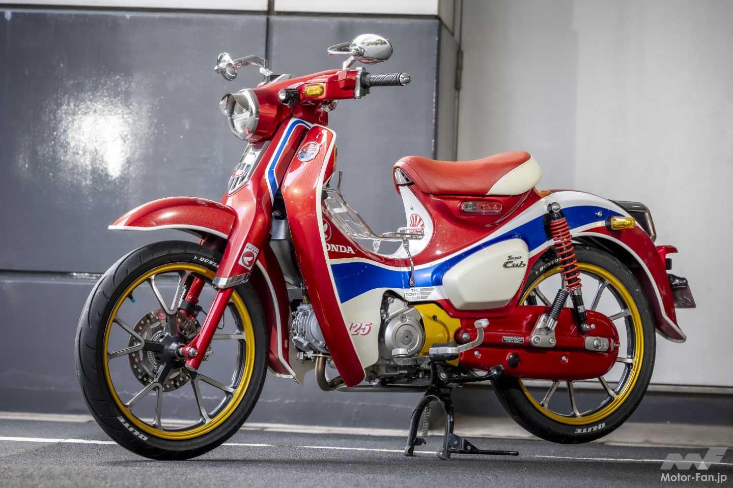 スーパーカブC125でCB1100Rを再現！レトロレーサーの雰囲気がマッチ 