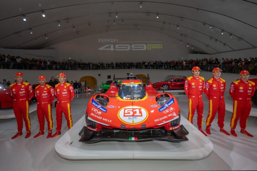 フェラーリはモデナのフェラーリ・ミュージアムにおいて、2026年のWECに向けたローンチイベントを開催。6名のドライバーが登場した。