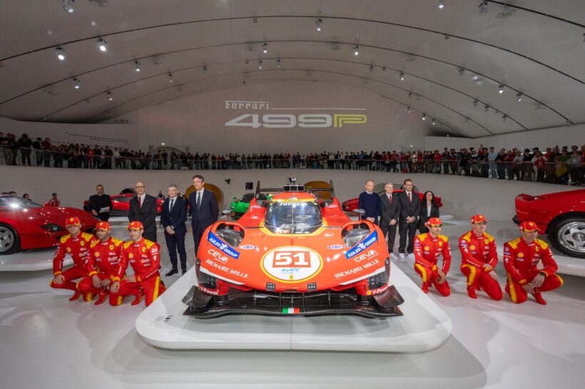 フェラーリはモデナのフェラーリ・ミュージアムにおいて、2026年のWECに向けたローンチイベントを開催。6名のドライバーが登場した。