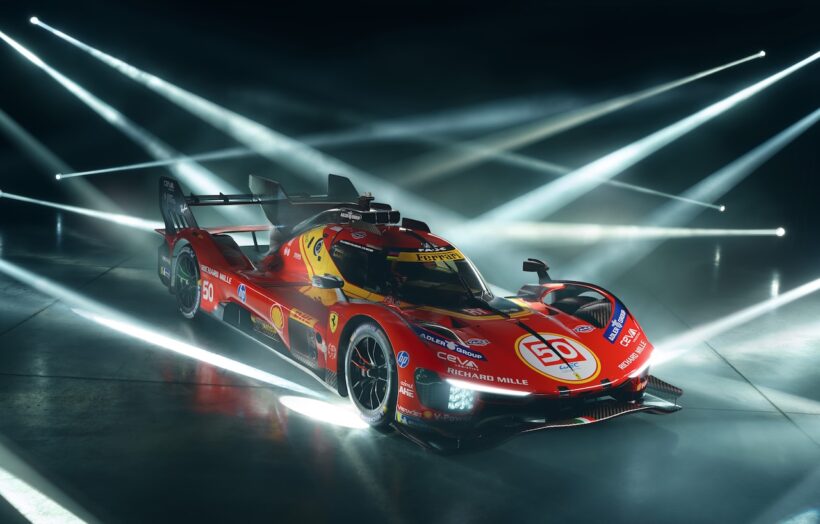 フェラーリ 499Pの50号車をドライブする、アントニオ・フォコ、ミゲル・モリーナ、ニクラス・ニールセン。