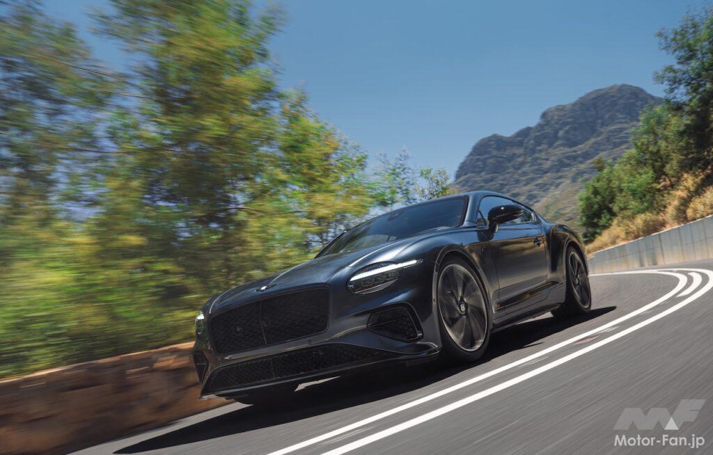 「ベントレー コンチネンタル GT S」の走行シーン。
