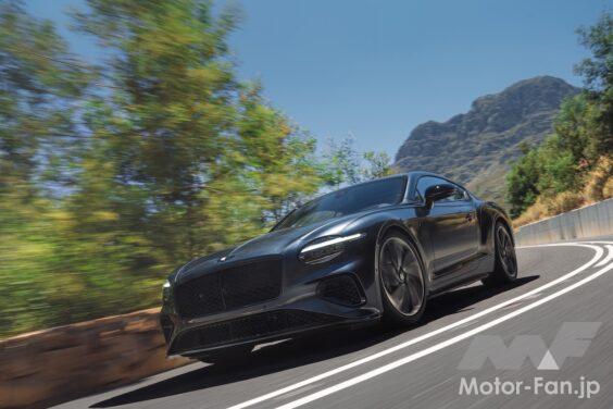 「ベントレー コンチネンタル GT S」の走行シーン。