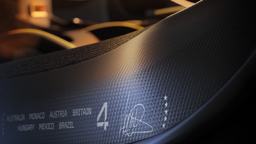 「 アルトゥーラ スパイダー MCL39 チャンピオンシップ エディション」の専用ディテール。