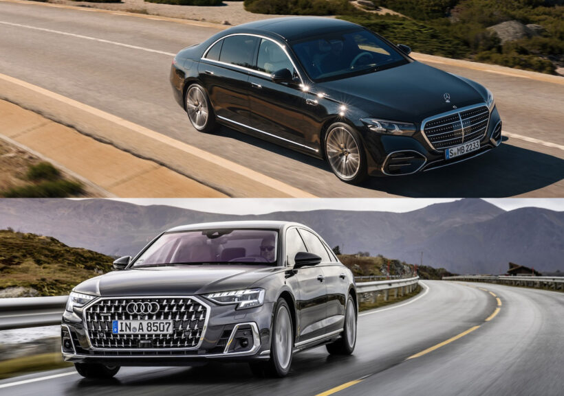 Mercedes-Benz S 450 d 4MATIC (2026) × Audi A8 55 TFSI quattro