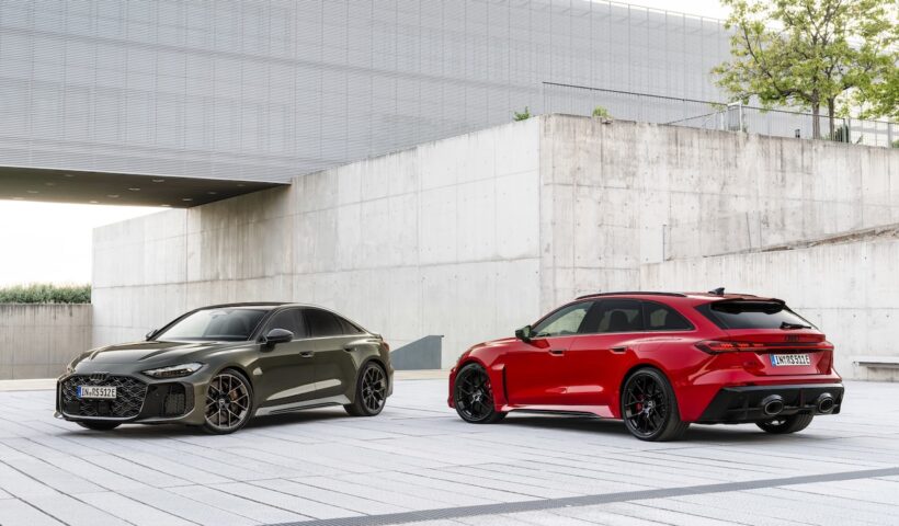 アウディ・スポーツ初のハイパフォーマンスプラグインハイブリッドとして開発された「RS 5」。ボディタイプはセダンとアバントをラインナップする。