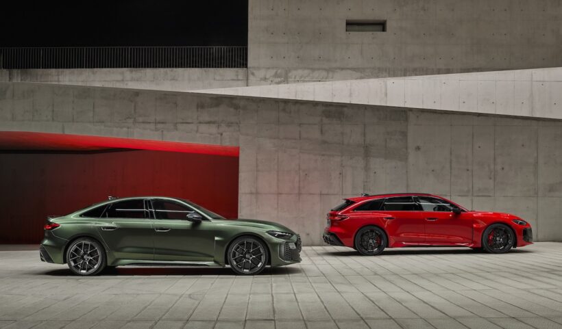 アウディ・スポーツ初のハイパフォーマンスプラグインハイブリッドとして開発された「RS 5」。ボディタイプはセダンとアバントをラインナップする。