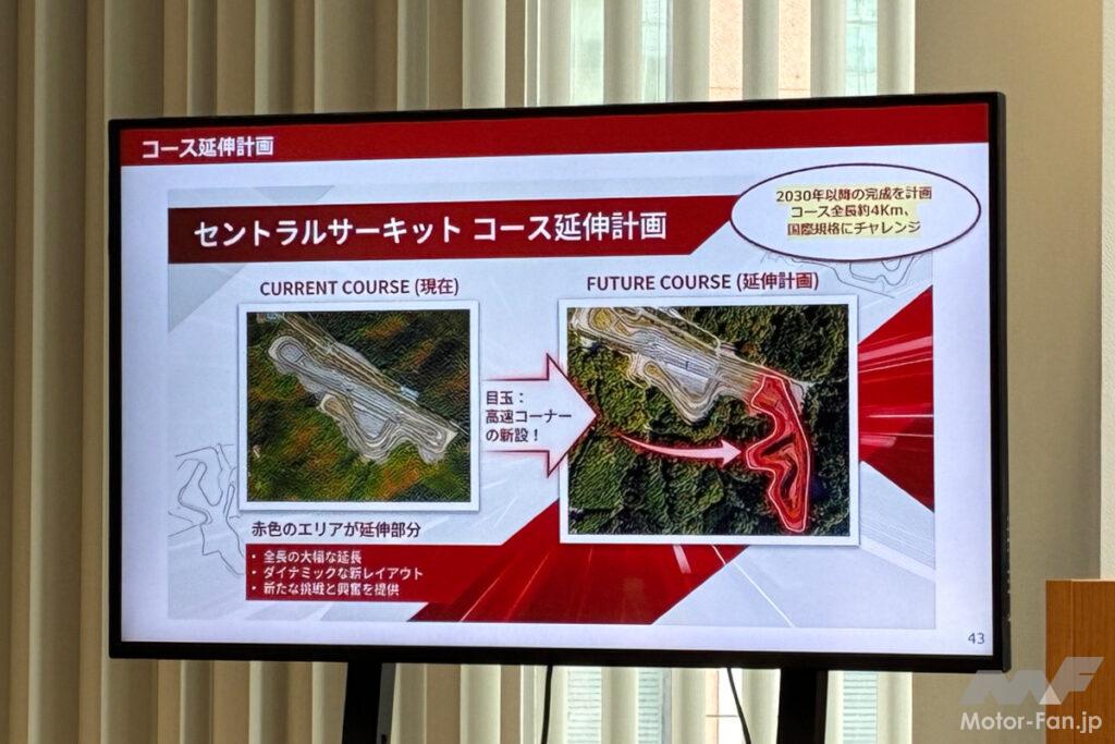 2030年以降、コース全長を現在の2.804kmから4km超に延伸することも計画