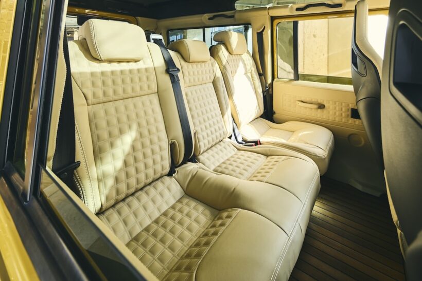 インテリアは全面的にカスタマイズが可能だ。仕上げはオリジナルとは別物と言える。