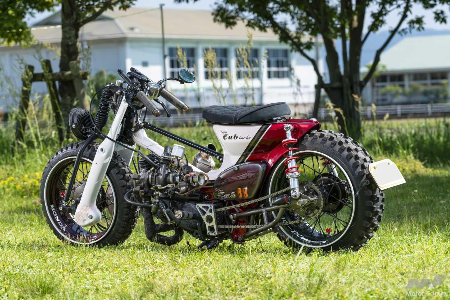 スーパーカブを軽自動車ライフダンク用タービンでターボ化！バンバン