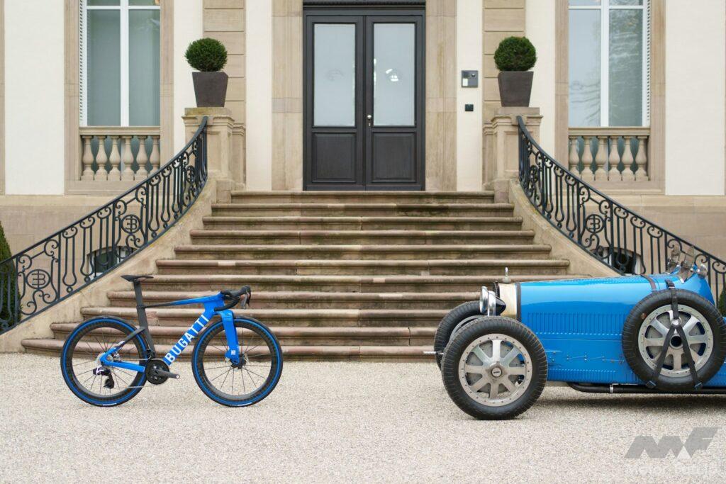 ブガッティが高性能自転車メーカーのFactor Bikesと共同開発したハイパフォーマンスバイク "Bugatti Factor ONE"。