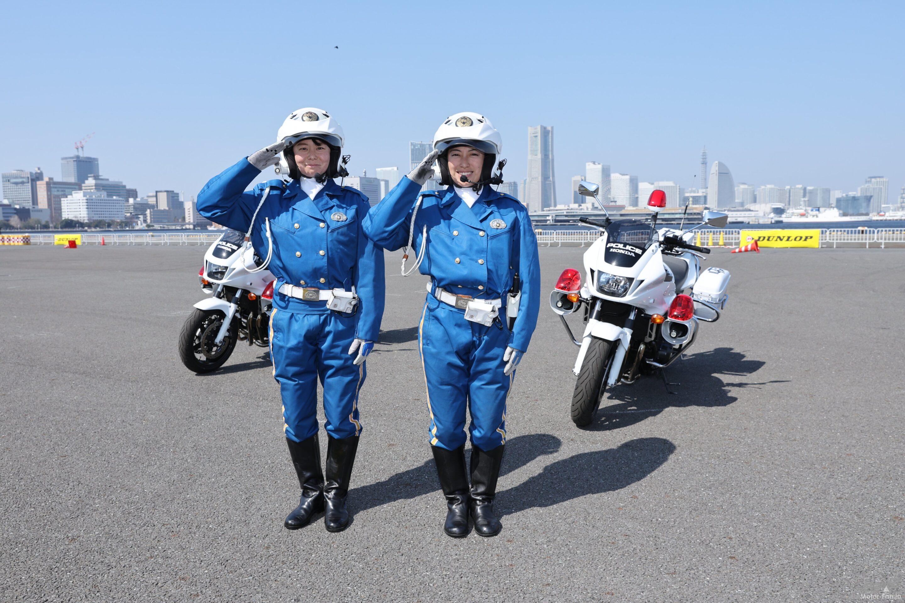 華麗で鮮やかなバイクテクニック！ 神奈川県警の女性白バイ隊員