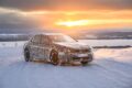 スウェーデン・アルイェプローグで行われた、フル電動新型セダン「BMW i3」の寒冷地テスト。