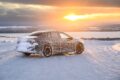 スウェーデン・アルイェプローグで行われた、フル電動新型セダン「BMW i3」の寒冷地テスト。