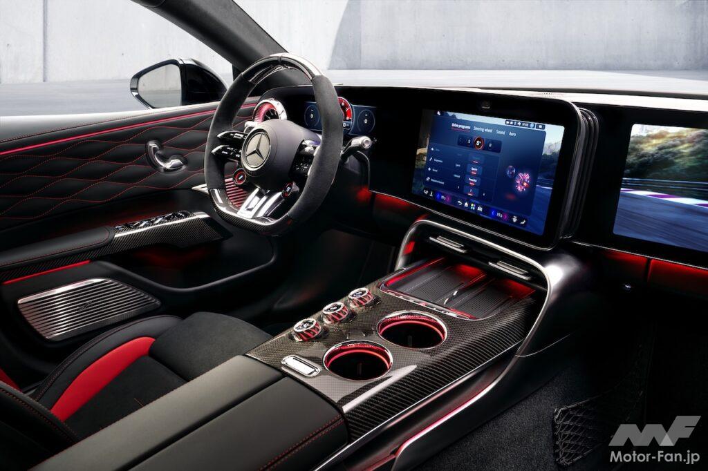 フル電動GT「メルセデス AMG GT 4ドアクーペ」のインテリア。