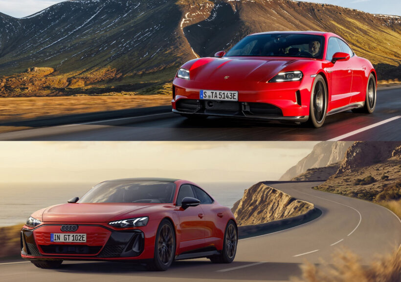 Porsche Taycan 4S × Audi S e-tron GT