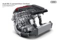 「アウディ RS 3 コンペティション リミテッド」の2.5リッター直列5気筒TFSIガソリンターボ。