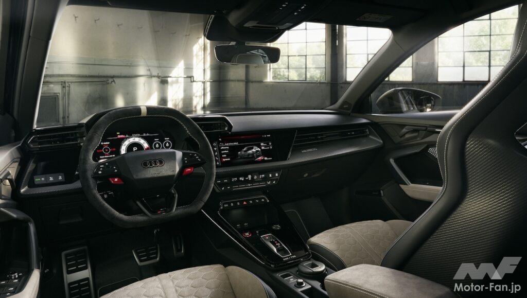「アウディ RS 3 コンペティション リミテッド」のインテリア。