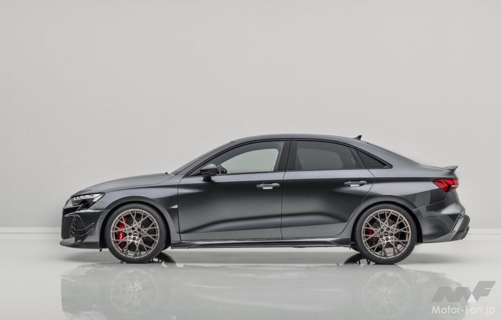 「アウディ RS 3 セダン コンペティション リミテッド」のエクステリア。