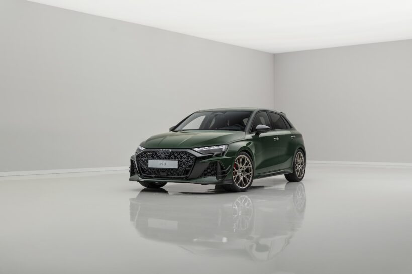 「アウディ RS 3 スポーツバック コンペティション リミテッド」のエクステリア。