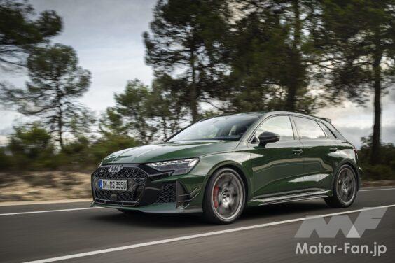 「アウディ RS 3 スポーツバック コンペティション リミテッド」の走行シーン。