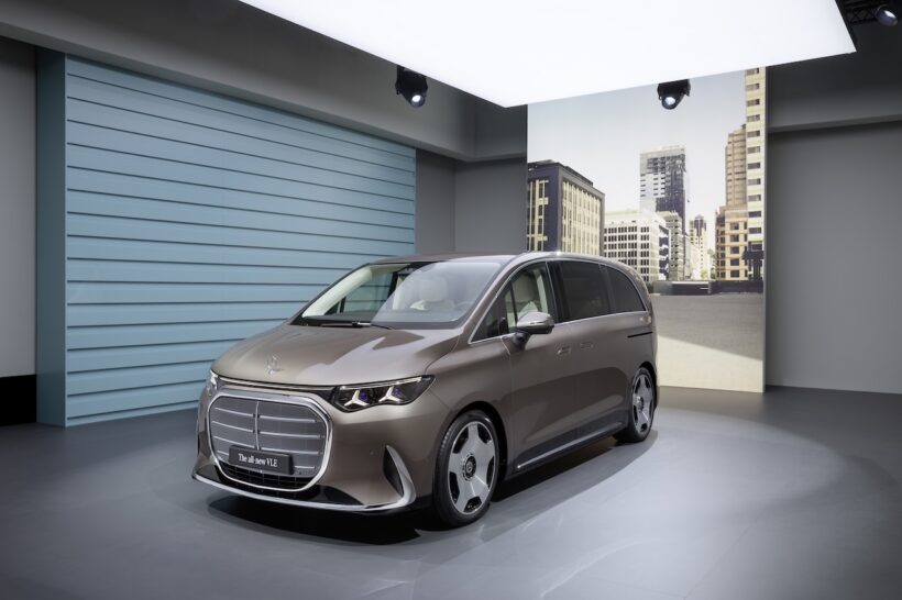 フル電動MPV「メルセデス・ベンツ VLE」のエクステリア。