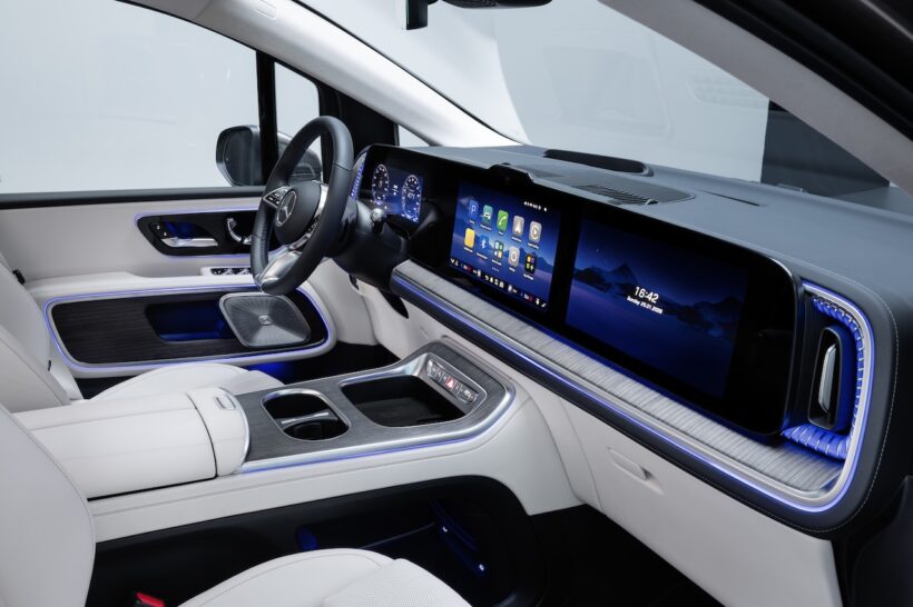 フル電動MPV「メルセデス・ベンツ VLE」のインテリア。