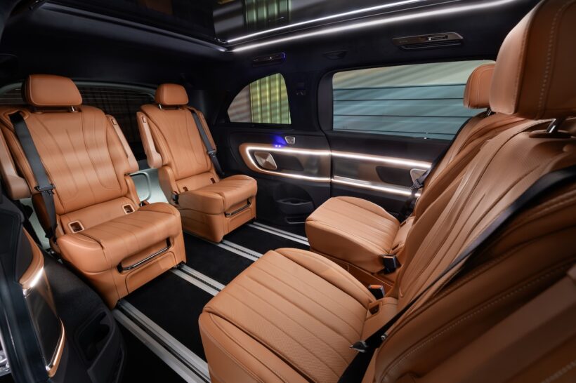 フル電動MPV「メルセデス・ベンツ VLE」のインテリア。