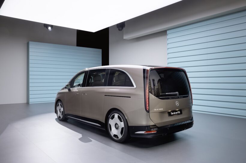 フル電動MPV「メルセデス・ベンツ VLE」のエクステリア。