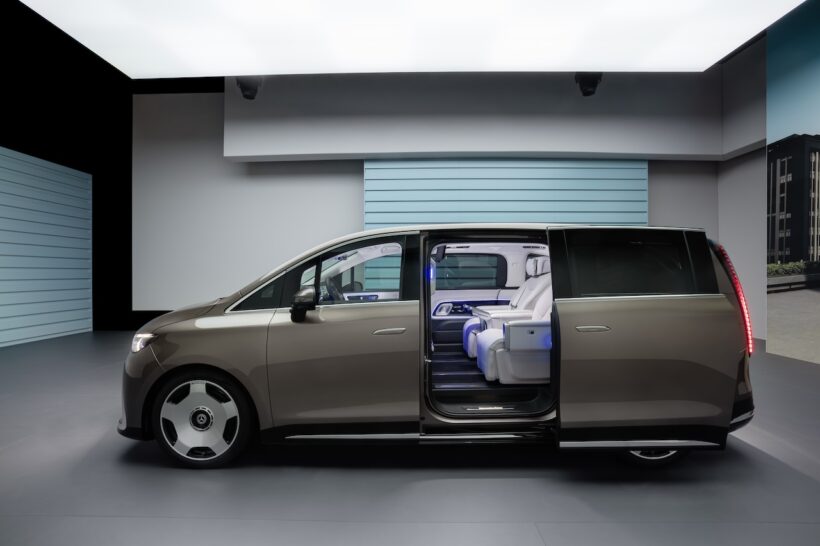 フル電動MPV「メルセデス・ベンツ VLE」のエクステリア。