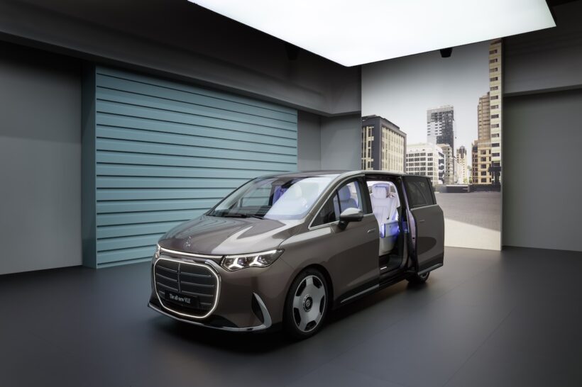 フル電動MPV「メルセデス・ベンツ VLE」のエクステリア。