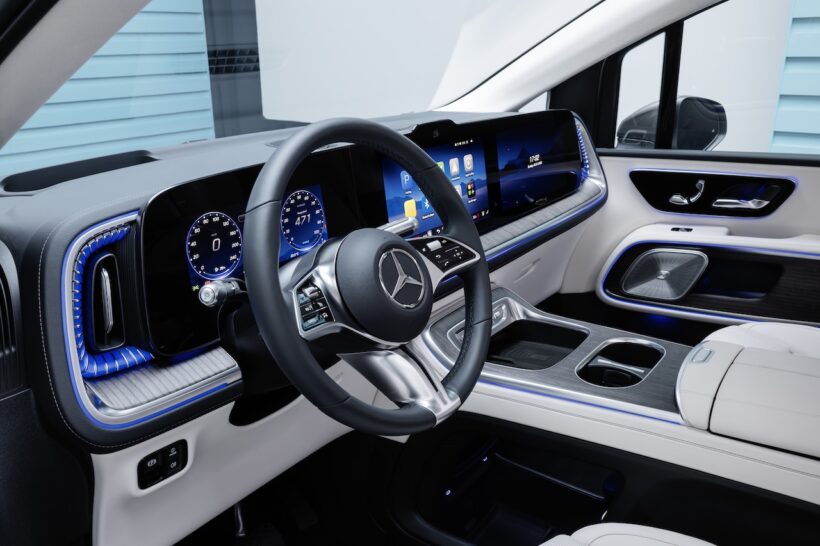 フル電動MPV「メルセデス・ベンツ VLE」のインテリア。