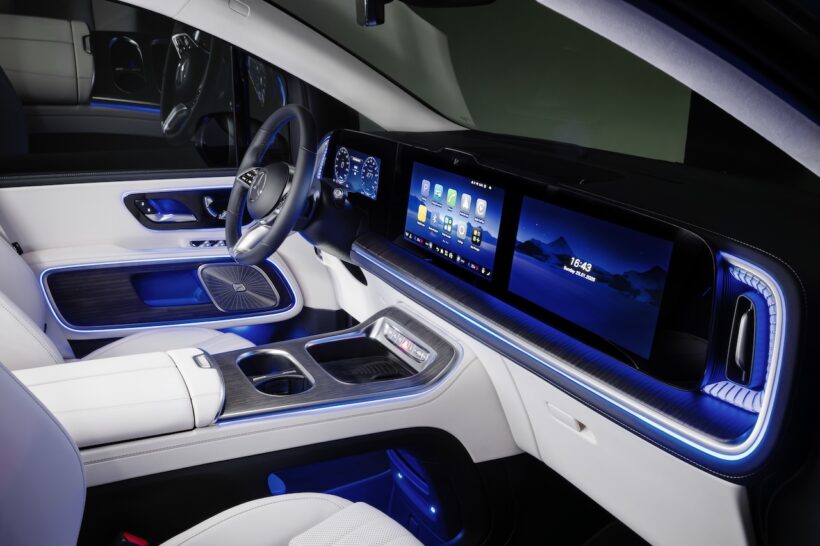 フル電動MPV「メルセデス・ベンツ VLE」のインテリア。
