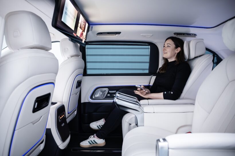 フル電動MPV「メルセデス・ベンツ VLE」のインテリア。