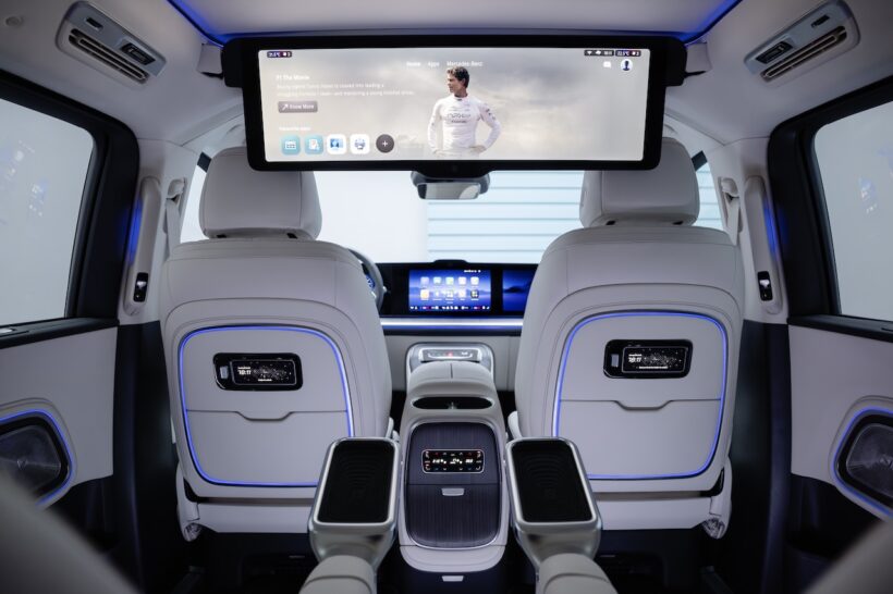 フル電動MPV「メルセデス・ベンツ VLE」のインテリア。