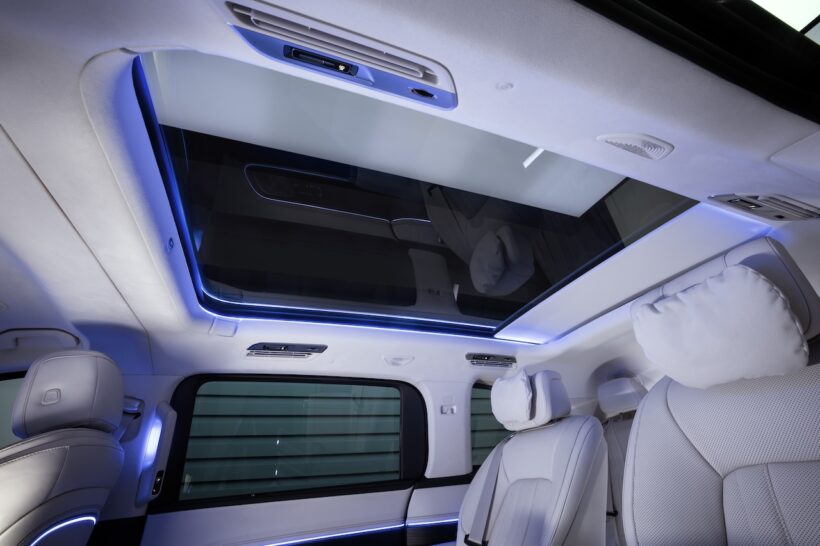 フル電動MPV「メルセデス・ベンツ VLE」のインテリア。