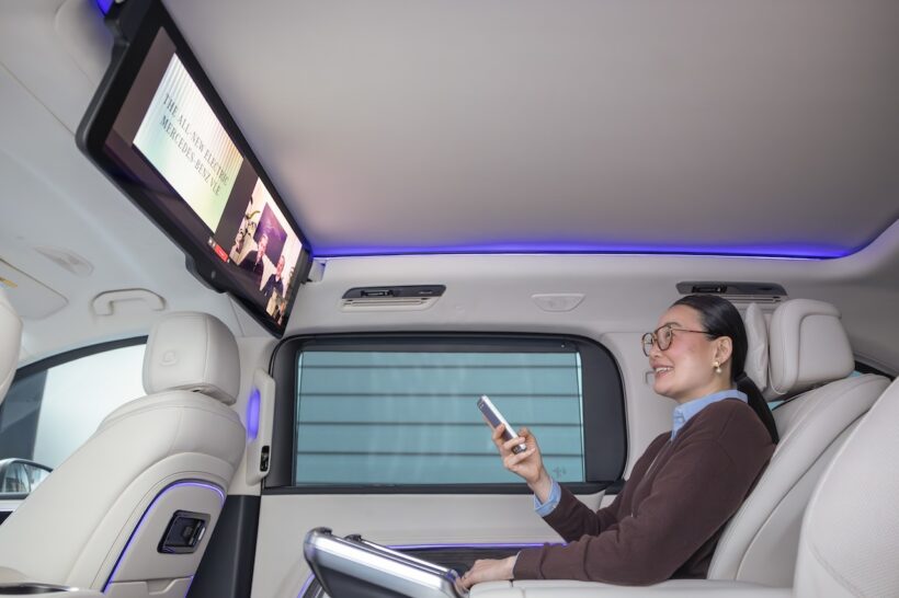 フル電動MPV「メルセデス・ベンツ VLE」のインテリア。