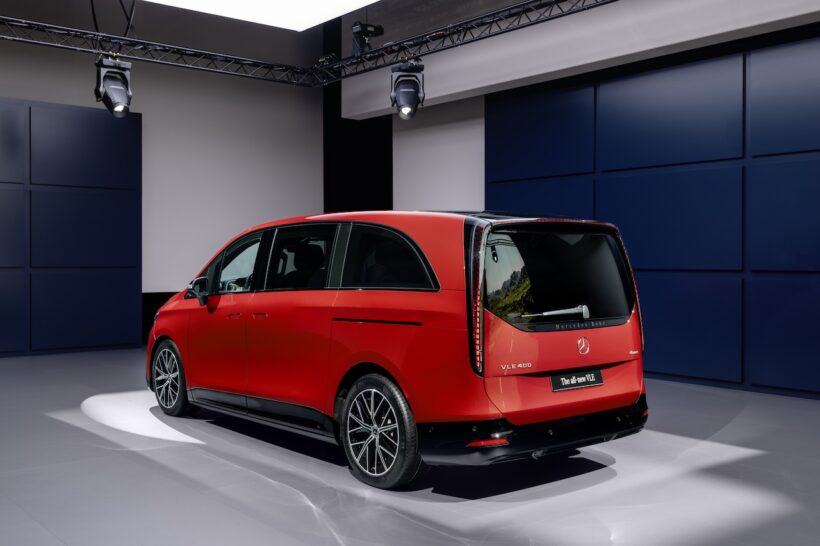 フル電動MPV「メルセデス・ベンツ VLE」のエクステリア。