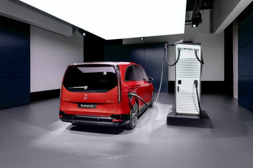 フル電動MPV「メルセデス・ベンツ VLE」のエクステリア。