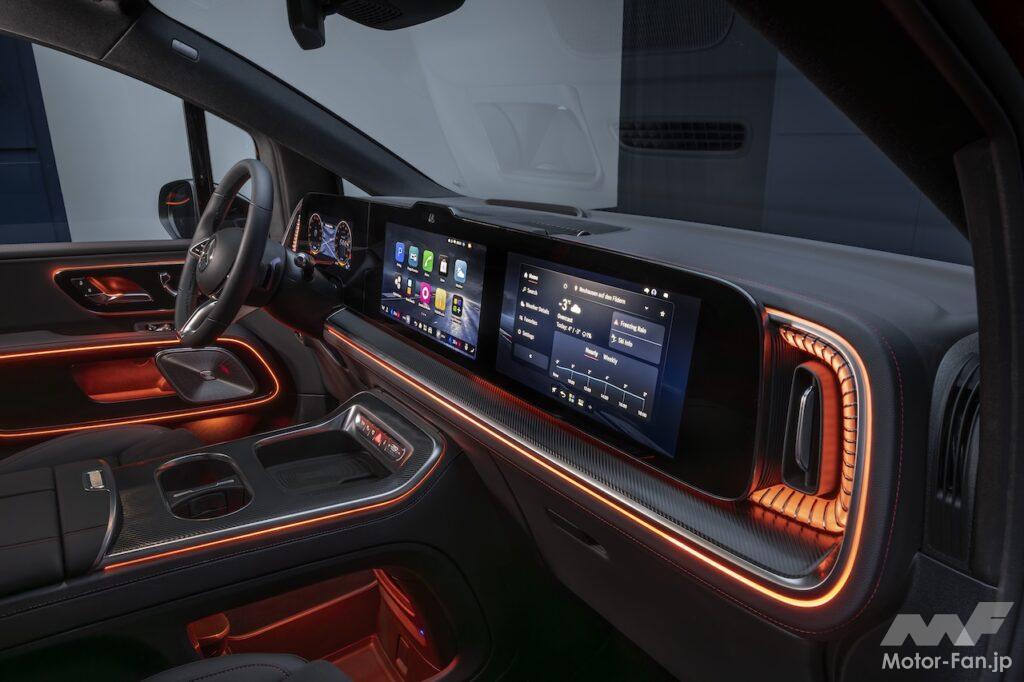 フル電動MPV「メルセデス・ベンツ VLE」のインテリア。