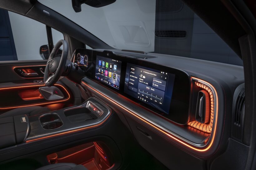 フル電動MPV「メルセデス・ベンツ VLE」のインテリア。